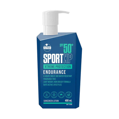 Le Tan Sunscreen Lotion Sport Xp Xtreme Protection Endurance Spf 50+ 400ml