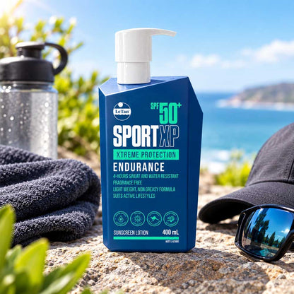 Le Tan Sunscreen Lotion Sport Xp Xtreme Protection Endurance Spf 50+ 400ml