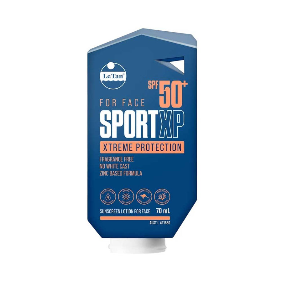 Le Tan Sunscreen Lotion For Face Sport Xp Xtreme Protection Spf 50+ 70ml