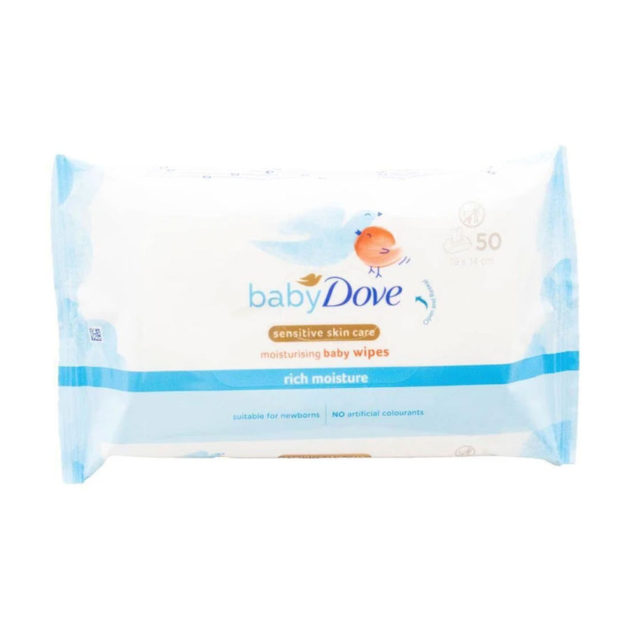Dove Baby Wipes Moisturising Sensitive Skin Care 50pk