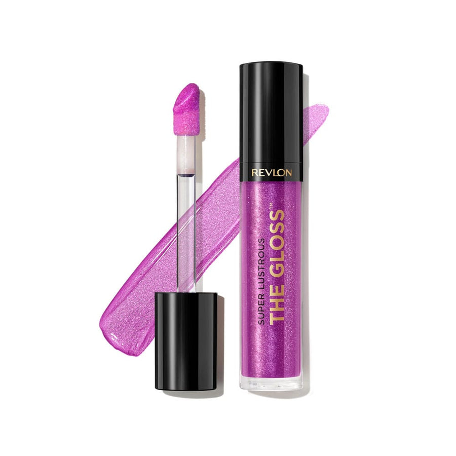 Revlon Super Lustrous The Gloss lip gloss with pink applicator on a white background