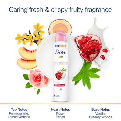 Dove Antiperspirant Advanced Care Go Fresh Pomegranate & Lemon Verbena Scent 220ml
