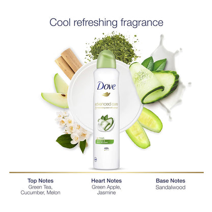 Dove Antiperspirant Advanced Care Go Fresh Cucumber & Green Tea Scent 220ml
