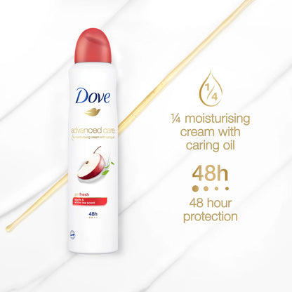 Dove Antiperspirant Deodorant Advanced Care Go Fresh Apple & White Tea Scent 220ml