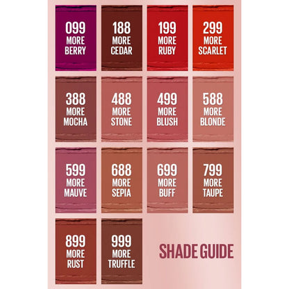 Maybelline Color Sensational Ultimatte Matte Lipstick 688 More Sepia