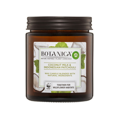 Air Wick Wax Candle Botanica Coconut Milk & Indonesian Patchouli 205g
