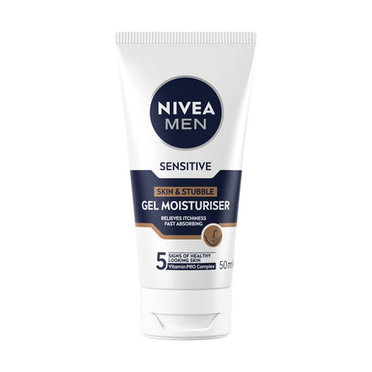 Nivea Men Skin & Stubble Gel Moisturiser Sensitive 50ml