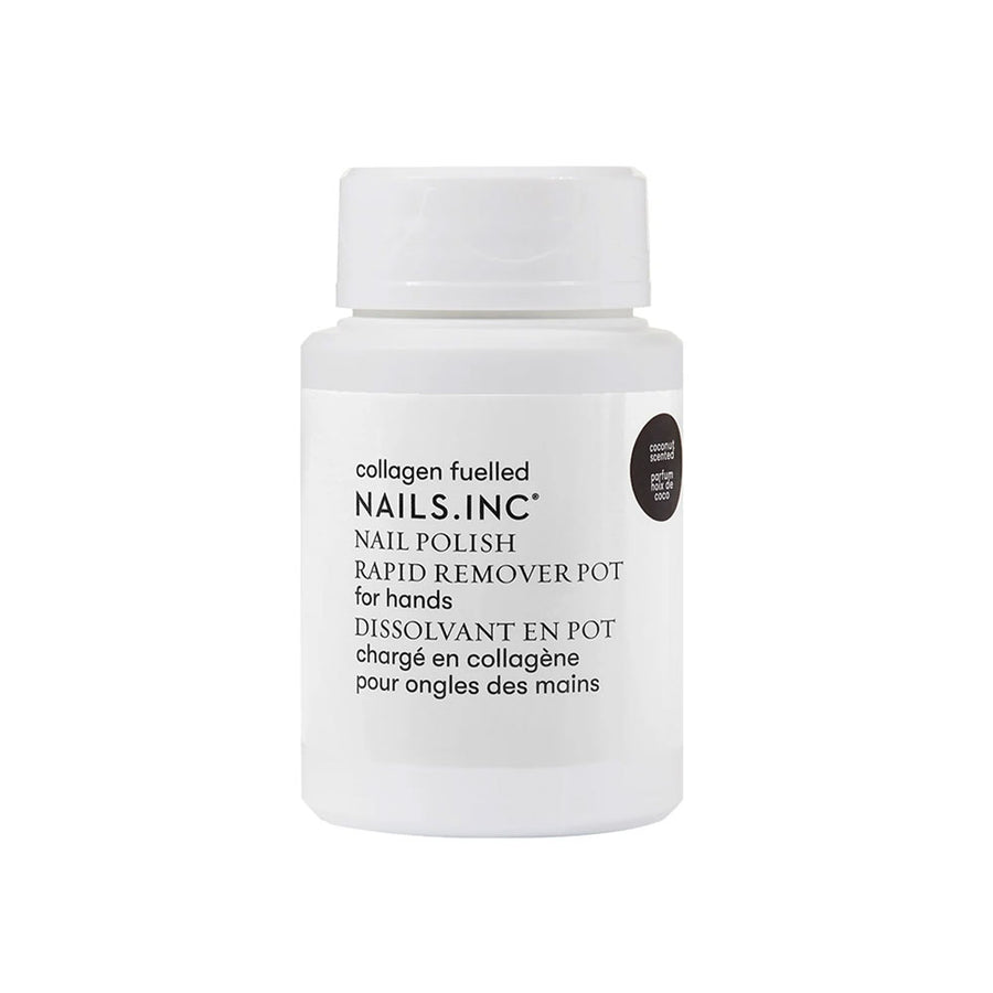 Nails Inc Nail Polish Rapid Remover Pot Collagen Fuelled Coconut Scented 60ml