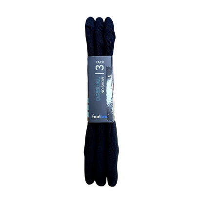 Footlab Black Casual No Show Socks Mens Size 6-10 3pk