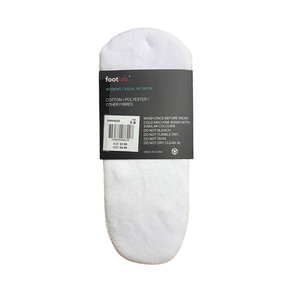 Footlab Casual No Show Socks Womens Size 5-8 3pk