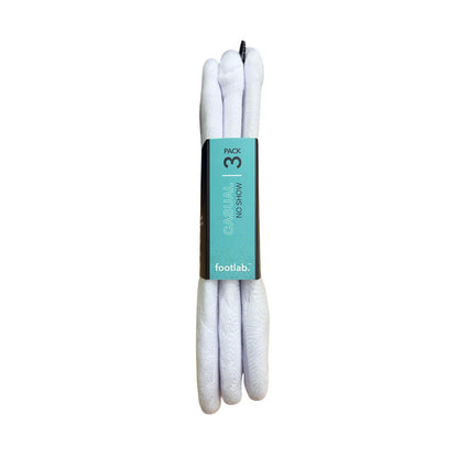 Footlab White Casual No Show Socks Womens Size 9-11 3pk
