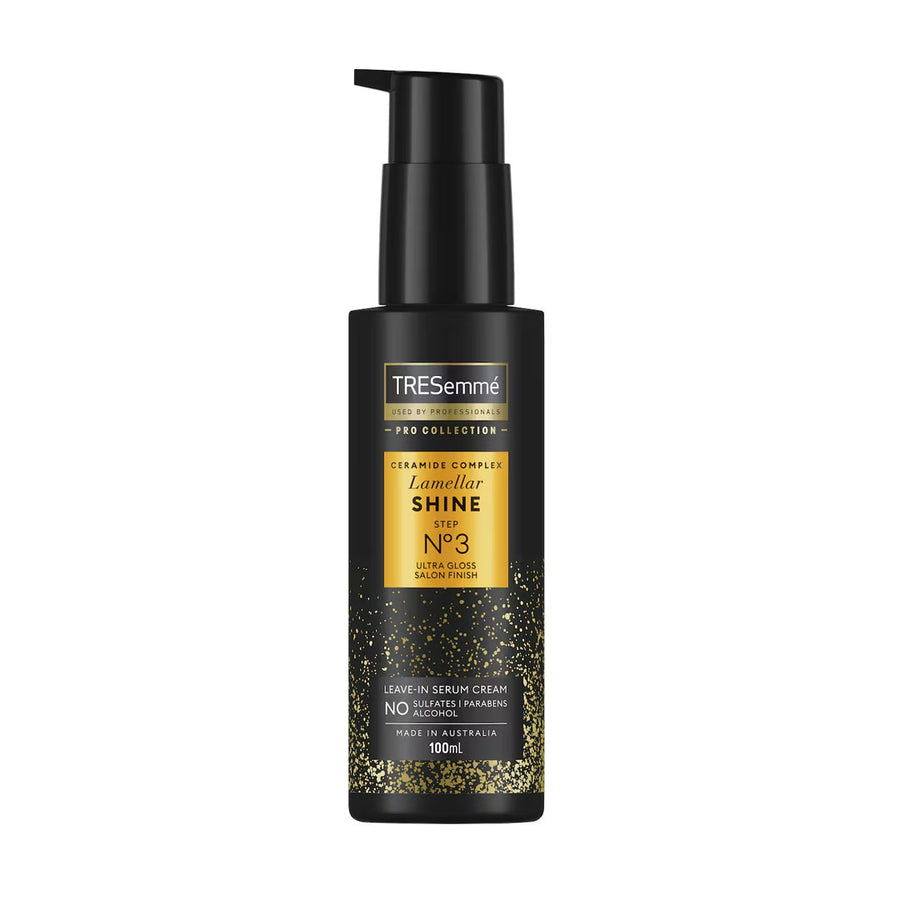 Tresemme Ceramide Complex Lamellar Shine Step 3 Ultra Gloss Salon Finish Leave In Serum Cream 100ml