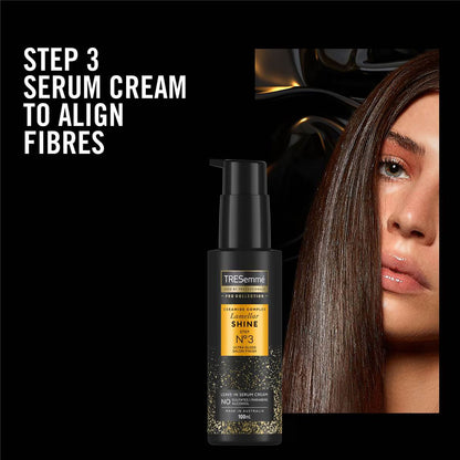 Tresemme Ceramide Complex Lamellar Shine Step 3 Ultra Gloss Salon Finish Leave In Serum Cream 100ml