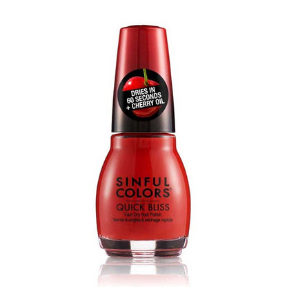 Sinful Colors Quick Bliss Nail Polish Cherry Chaser 15ml
