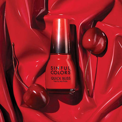 Sinful Colors Quick Bliss Nail Polish Cherry Chaser 15ml