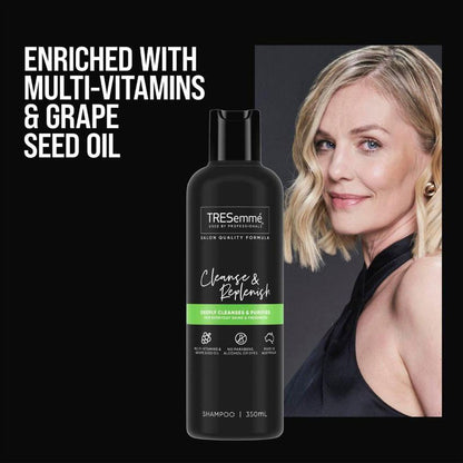Tresemme Shampoo Cleanse & Replenish Multi Vitamins & Grape Seed Oil 350ml