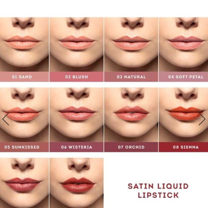 Nude By Nature Satin Liquid Lipstick 08 Sienna