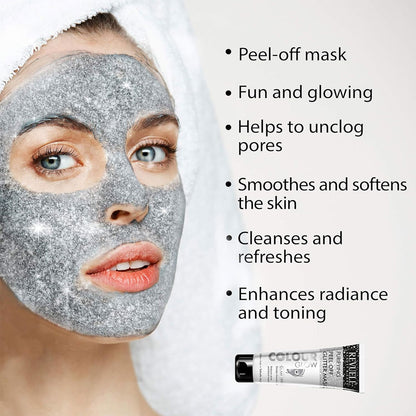 Revuele Color Glow Silver Purifying Peel Off Glitter Mask 80ml