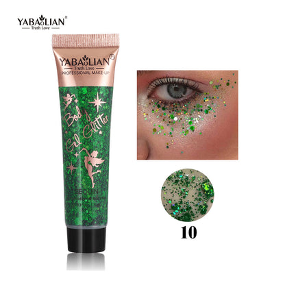 Yabaolian Eyeshadow & Body Gel Glitter Sequin Shade 10 18ml