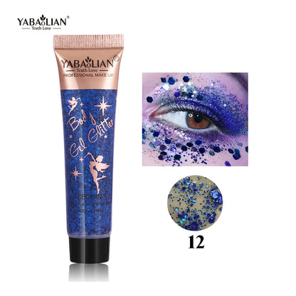 Yabaolian Eyeshadow & Body Gel Glitter Sequin Shade 12 18ml