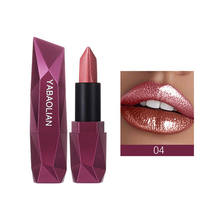 Yabaolian Sexy Sparkle Colourful Matte Lipstick Shade 04