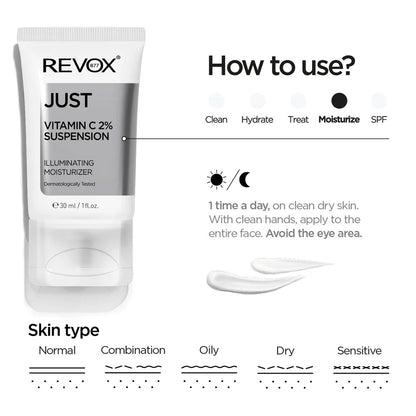 Revox B77 Just Vitamin C 2% Suspension Illuminating Moisturizer 30ml
