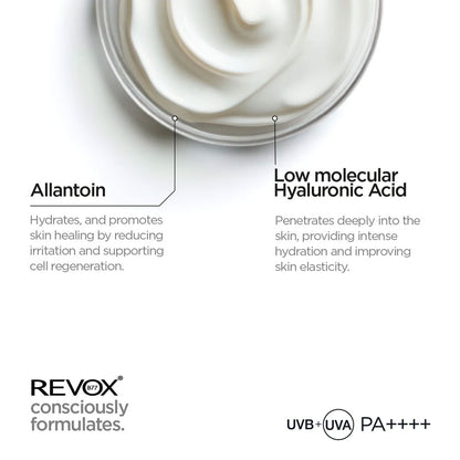 Revox B77 Just Daily Sun Shield Uva+Uvb Filters Spf50+ With Hyaluronic Acid 30ml