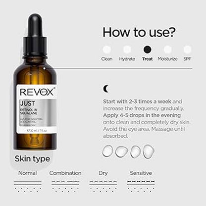 Revox B77 Just Retinol In Squalane H20-Free Solution Age Control 30ml