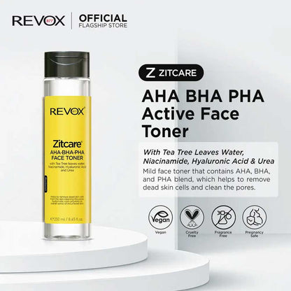 Revox Zitcare AHA.BHA.PHA. Face Toner 250ml