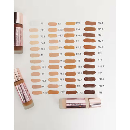 Revolution Radiance Liquid Foundation Conceal & Hydrate F10 23ml