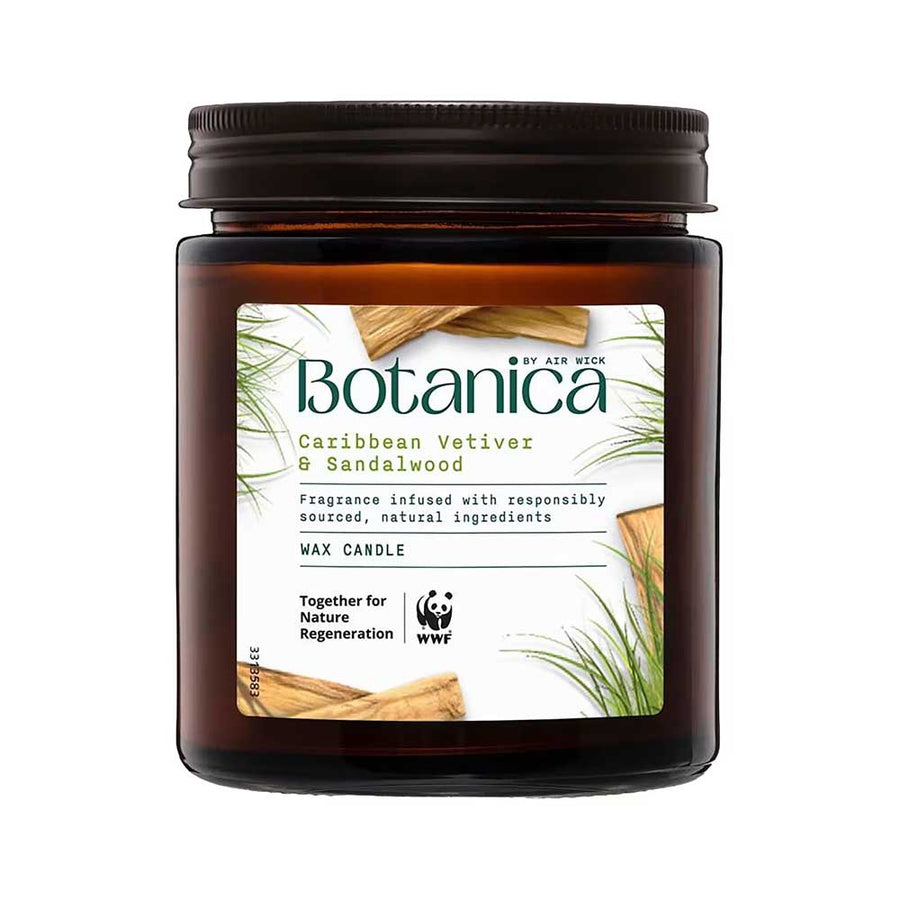 Air Wick Wax Candle Botanica Caribbean Vetiver & Sandalwood 205g