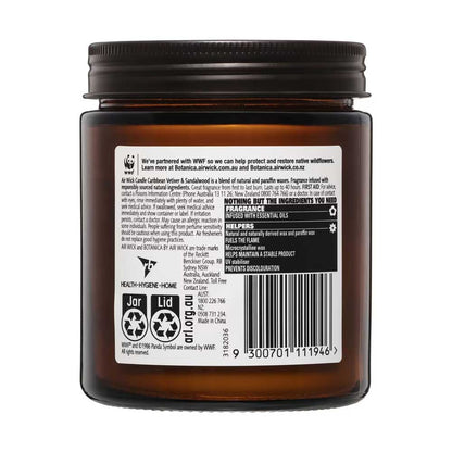 Air Wick Wax Candle Botanica Caribbean Vetiver & Sandalwood 205g