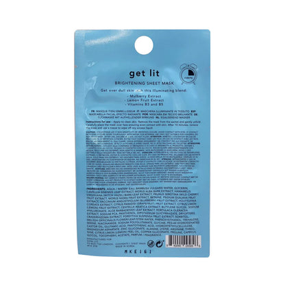 Holler & Glow Get Lit Brightening Printed Sheet Mask 17ml