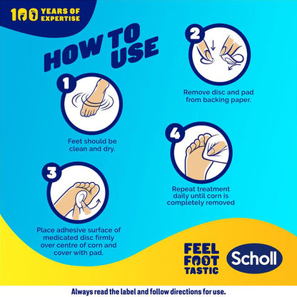 Scholl Callus Removal Pads Medicated Disc System 4pk