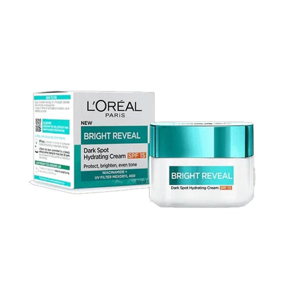 3x L'Oreal Bright Reveal Dark Spot Hydrating Cream SPF15 50ml