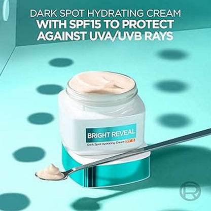 3x L'Oreal Bright Reveal Dark Spot Hydrating Cream SPF15 50ml