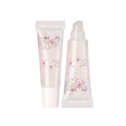 Yabaolian Transparent Lip Gloss Unicorns