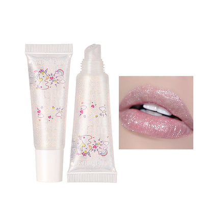 Yabaolian Transparent Lip Gloss Unicorns