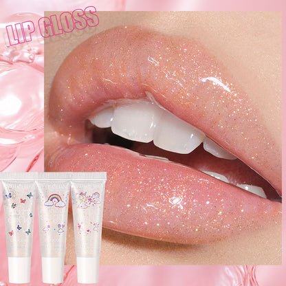 Yabaolian Transparent Lip Gloss Unicorns