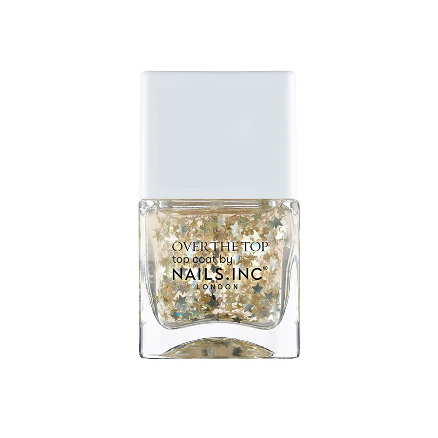 Nails Inc Over The Top Star Spotting In Soho Top Coat Nail Polish 14ml