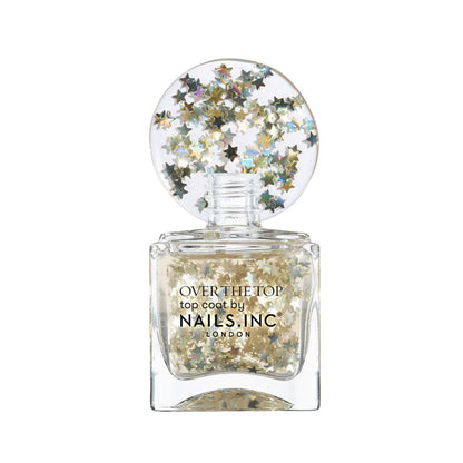 Nails Inc Over The Top Star Spotting In Soho Top Coat Nail Polish 14ml