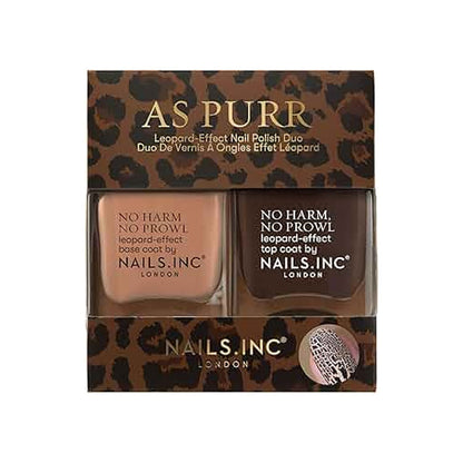 Nails Inc Duo As Purr Leopard Effect Nail Polish Duo 2x14ml