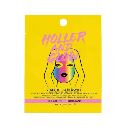 Holler & Glow Rainbow Hydrogel Face Mask Chasin' Rainbows 22g