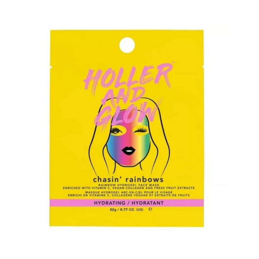 Holler & Glow Rainbow Hydrogel Face Mask Chasin' Rainbows 22g