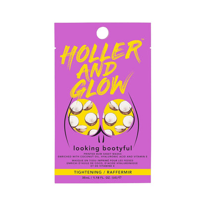 Holler & Glow Printed Bum Sheet Masks Looking Bootyful 35ml