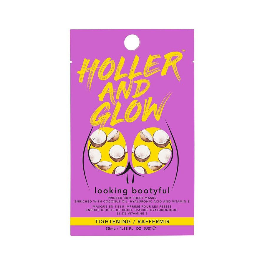 Holler & Glow Printed Bum Sheet Masks Looking Bootyful 35ml