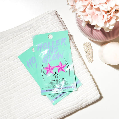 Holler & Glow Printed Bum Sheet Mask Booty Star 20ml