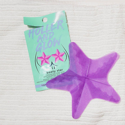 Holler & Glow Printed Bum Sheet Mask Booty Star 20ml