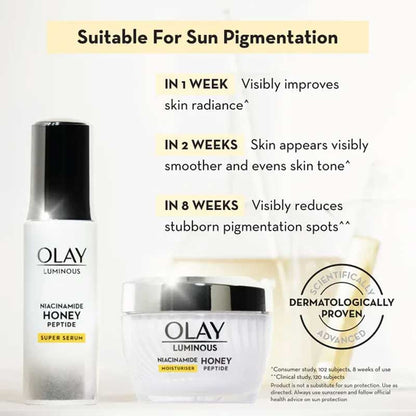 Olay Luminous Niacinamide Honey Peptide Moisturiser 50g