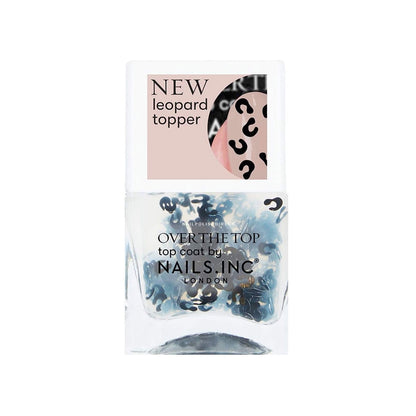 Nails Inc Over The Top Prowling In Paddington Leopard Topper Top Coat Nail Polish 14ml